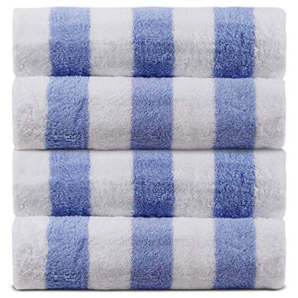 100% Cotton Luxury Cabana Hotel 4-Pack Beach Towel