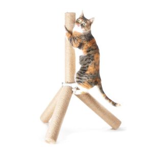 4Claws Vertical Jute Tripod Cat Scratching Post