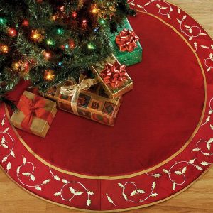 Anotherme Deluxe Handmade Large Christmas Tree Skirt Anotherme Deluxe Handmade Large Christmas Tree Skirt