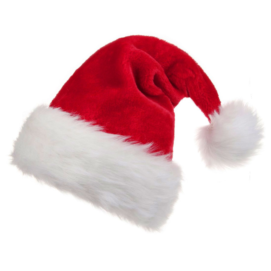 B-Land Unisex Soft Plush Santa Hat