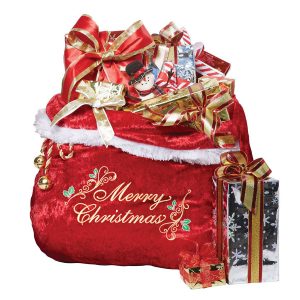 California Costumes Velvet Santa Bag