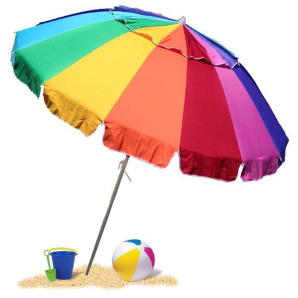 Giant Rainbow Sand Anchor Beach Umbrella