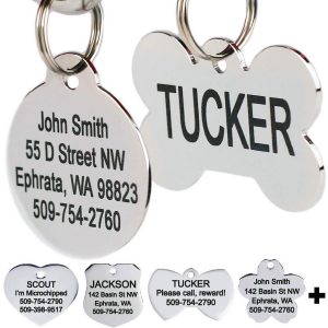 GoTags Stainless Steel Engraved Dog Tag