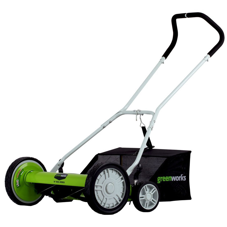 Greenworks 25072 20-Inch Push Reel Lawn Mower