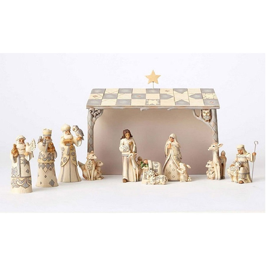 Jim Shore Heartwood Creek 12-Piece Nativity Set