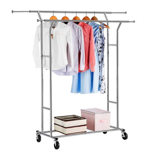 Langria Double Rail Commercial Grade Clothes Rack