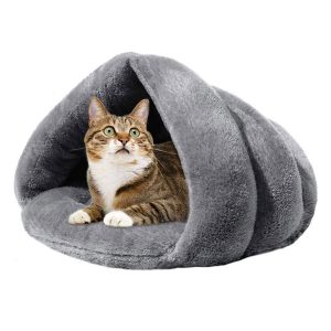 Mojonnie Soft Fleece Self-Warming Cat Bed