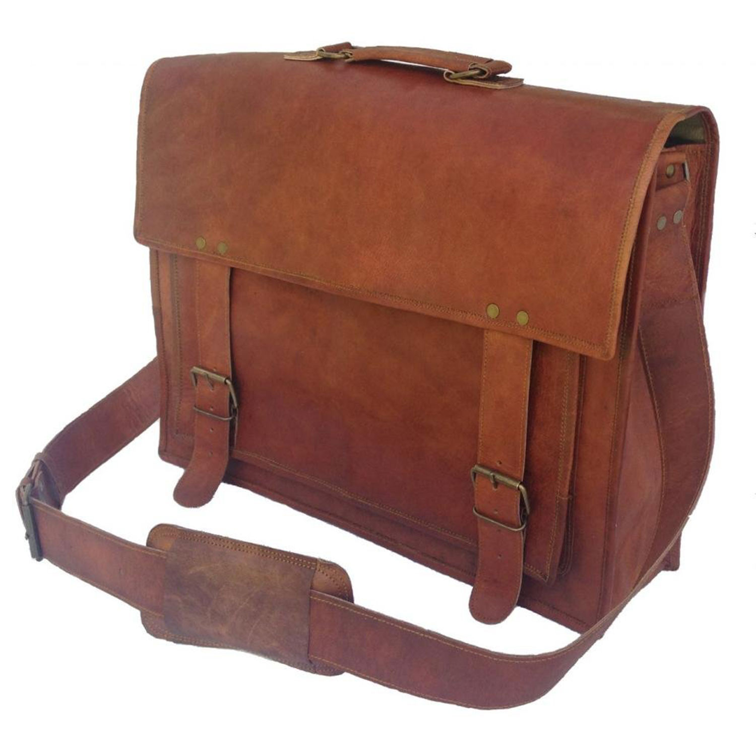 Passion Leather Handmade Leather Messenger Bag