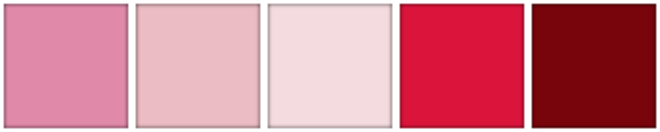 pretty pinks red