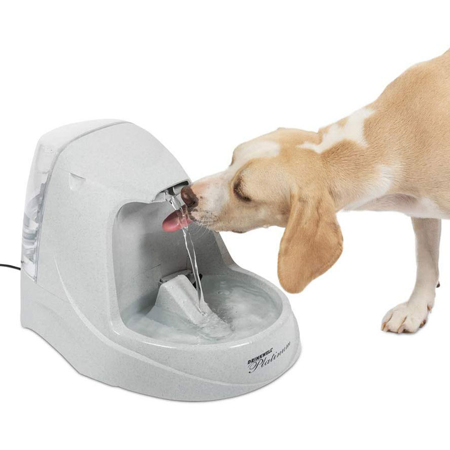 PetSafe Drinkwell Platinum Drinking Dog Water Fountain