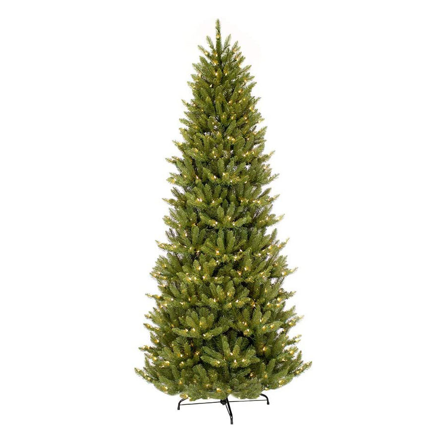 Puleo International Slim Fraser Fir Pre-Lit Artificial Christmas Tree