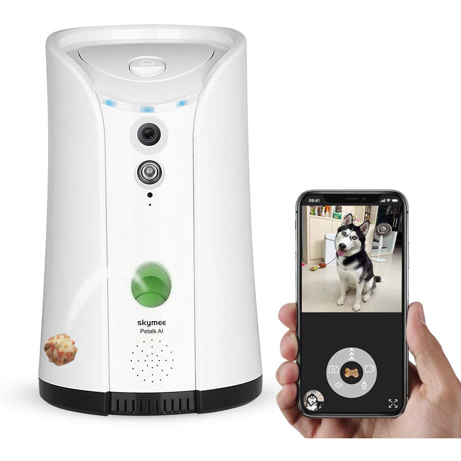 Skymee 2-Way Audio Treat Dispenser Dog Camera