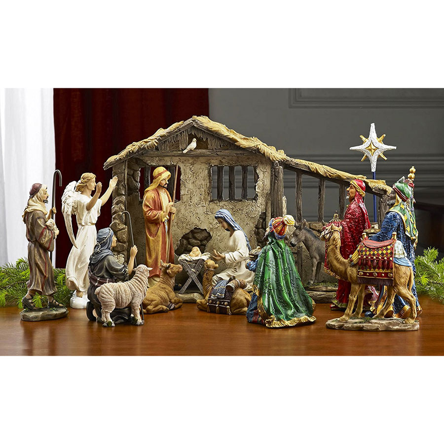 Three Kings Gifts 19-Piece Nativity Set