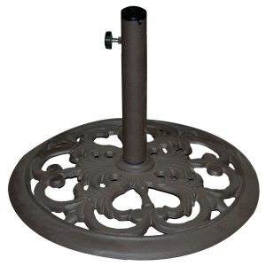 TropiShade 20″ Bronze Cast Iron Umbrella Stand