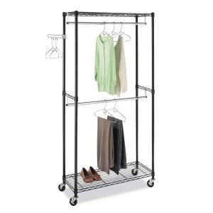 Whitmor Supreme Quality Double Rod Clothes Rack